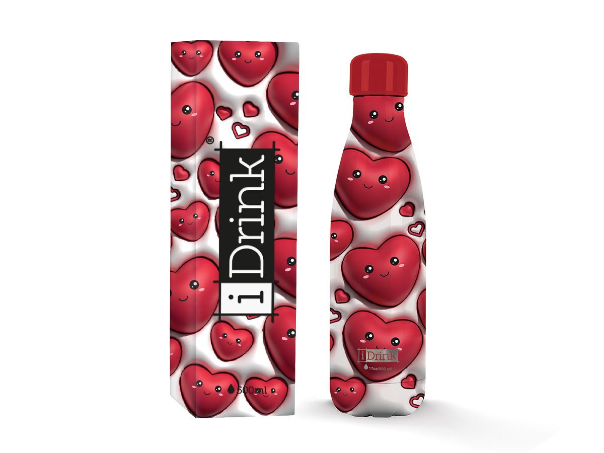 Bouteille 3D 500ml Heart