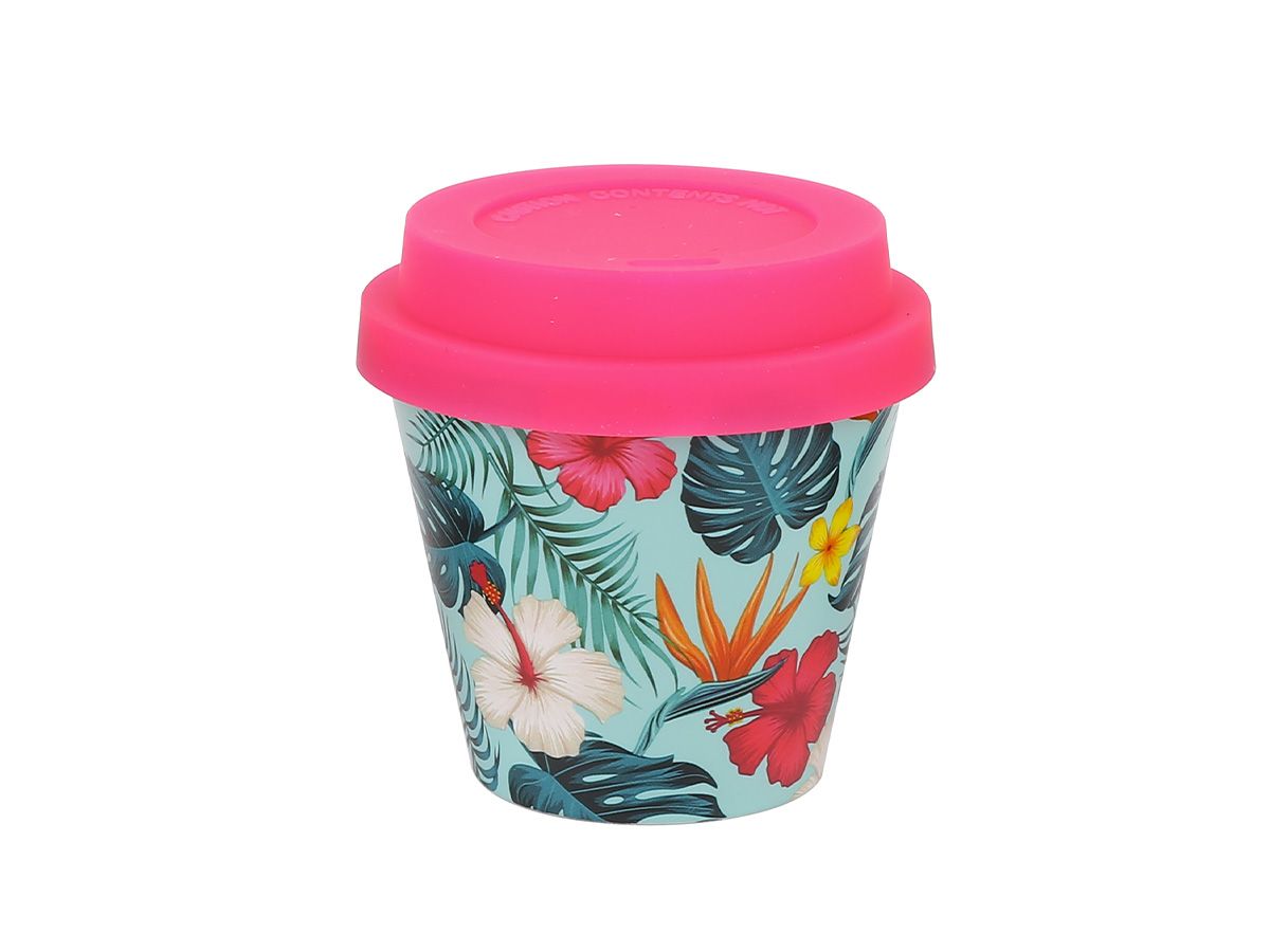 Tasse en R-Pet 90ml Tropical