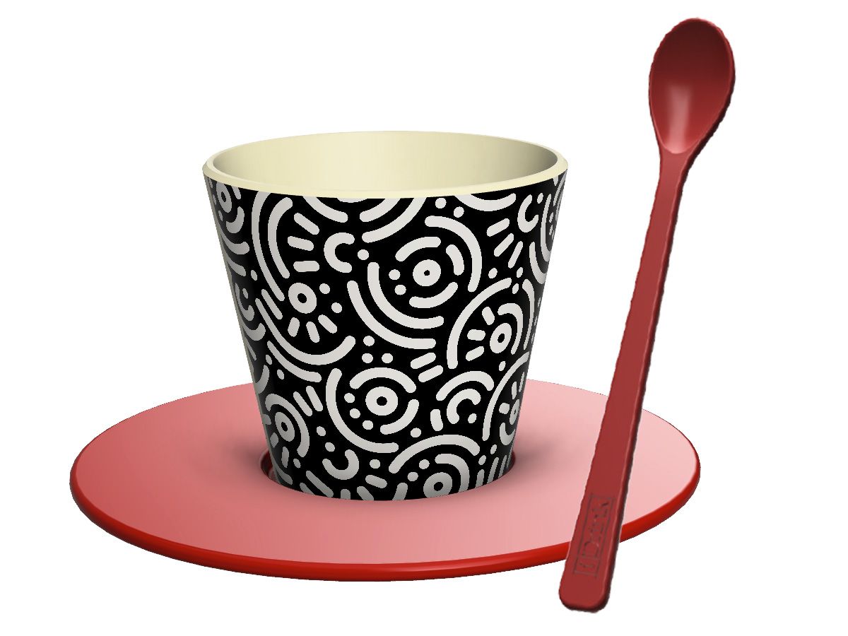 Tasse en R-Pet Set 90ml Geometric 