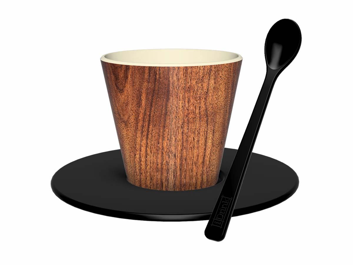Tasse en R-Pet Set 90ml Wood