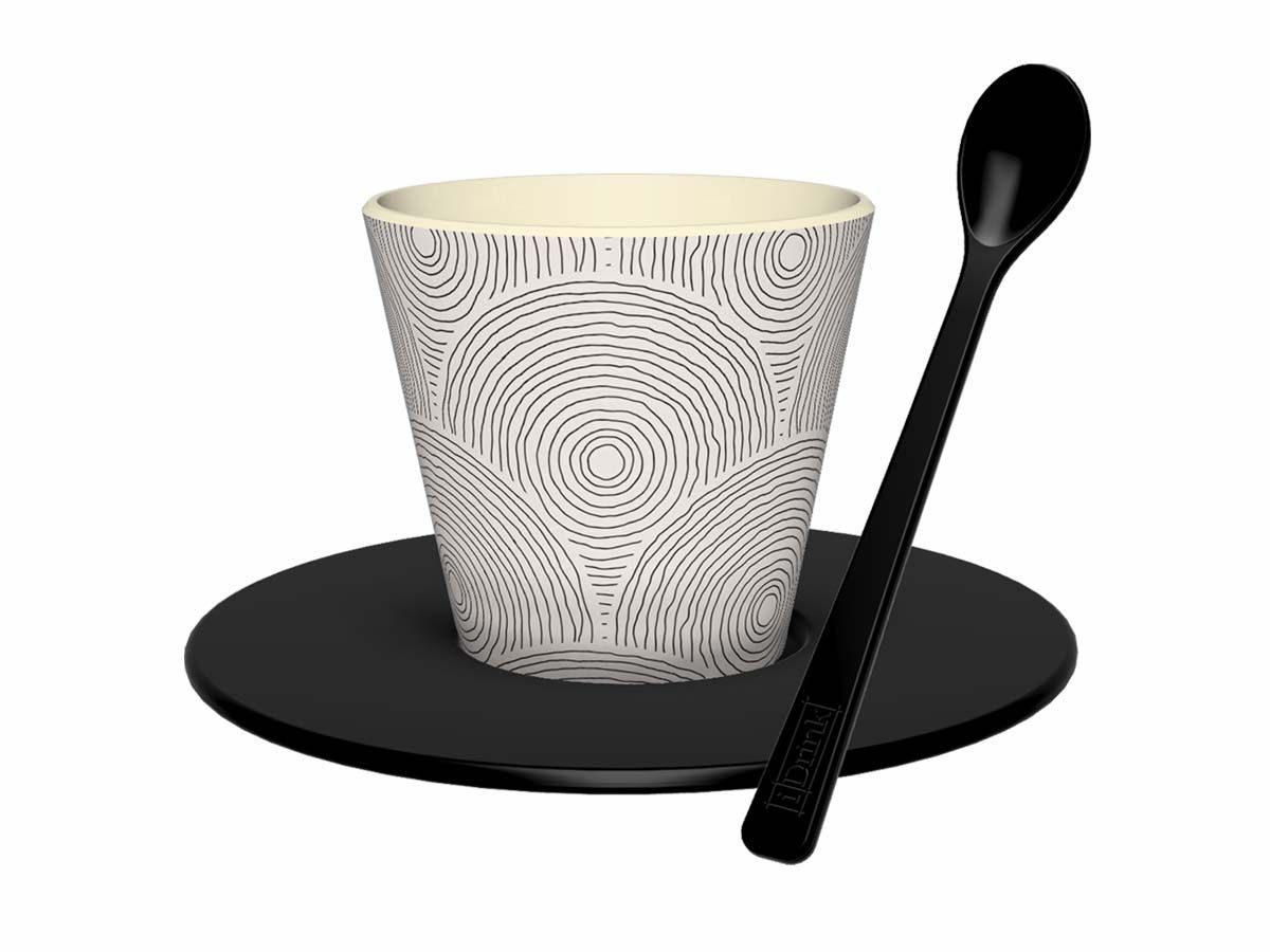 Tasse en R-Pet Set 90ml Circle 