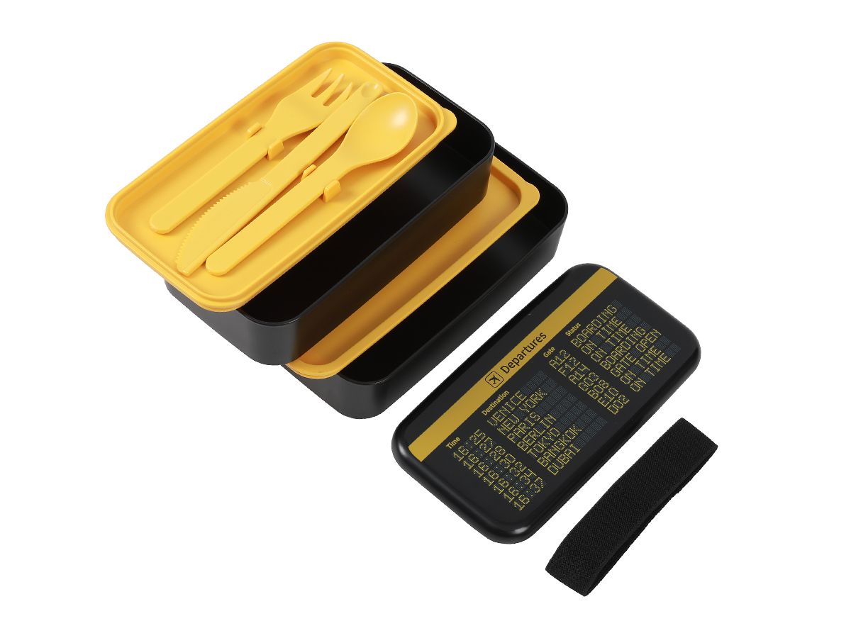 Lunch Box, Set 2 Box & couverts Departures 650 ml