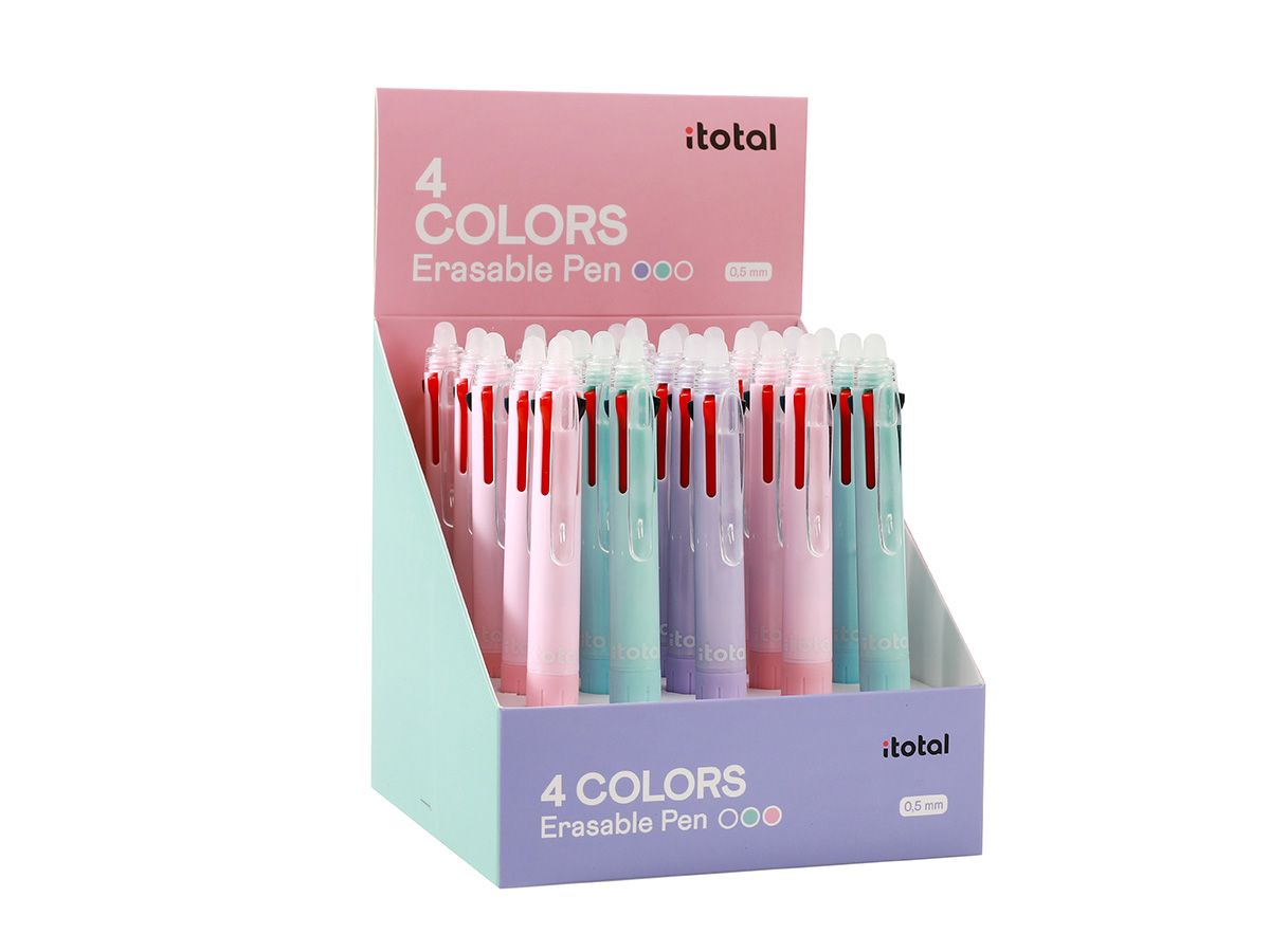 Stylos effaçables 4 en 1 Pastel 