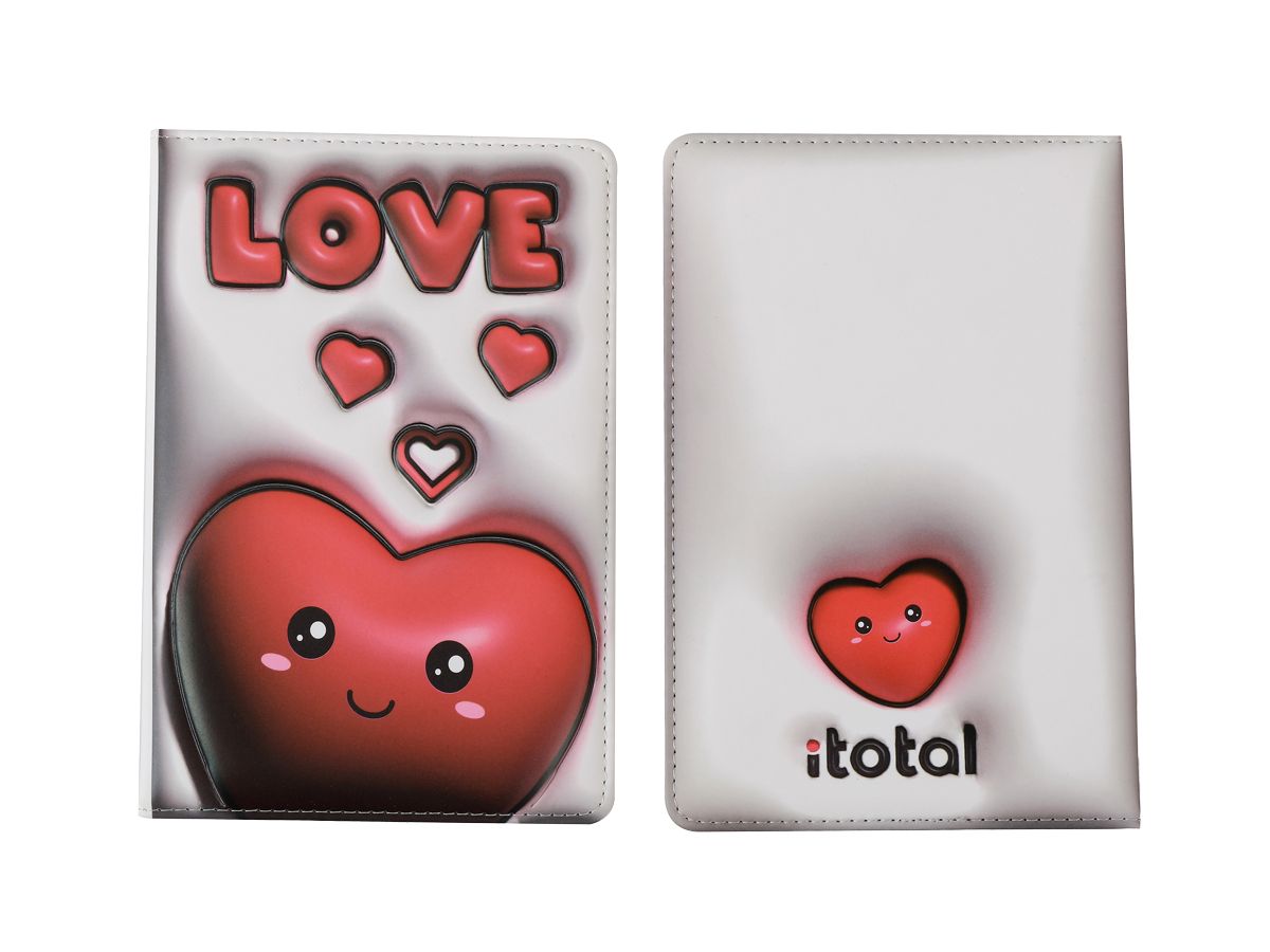 Notebook 3D A5 Coeurs 