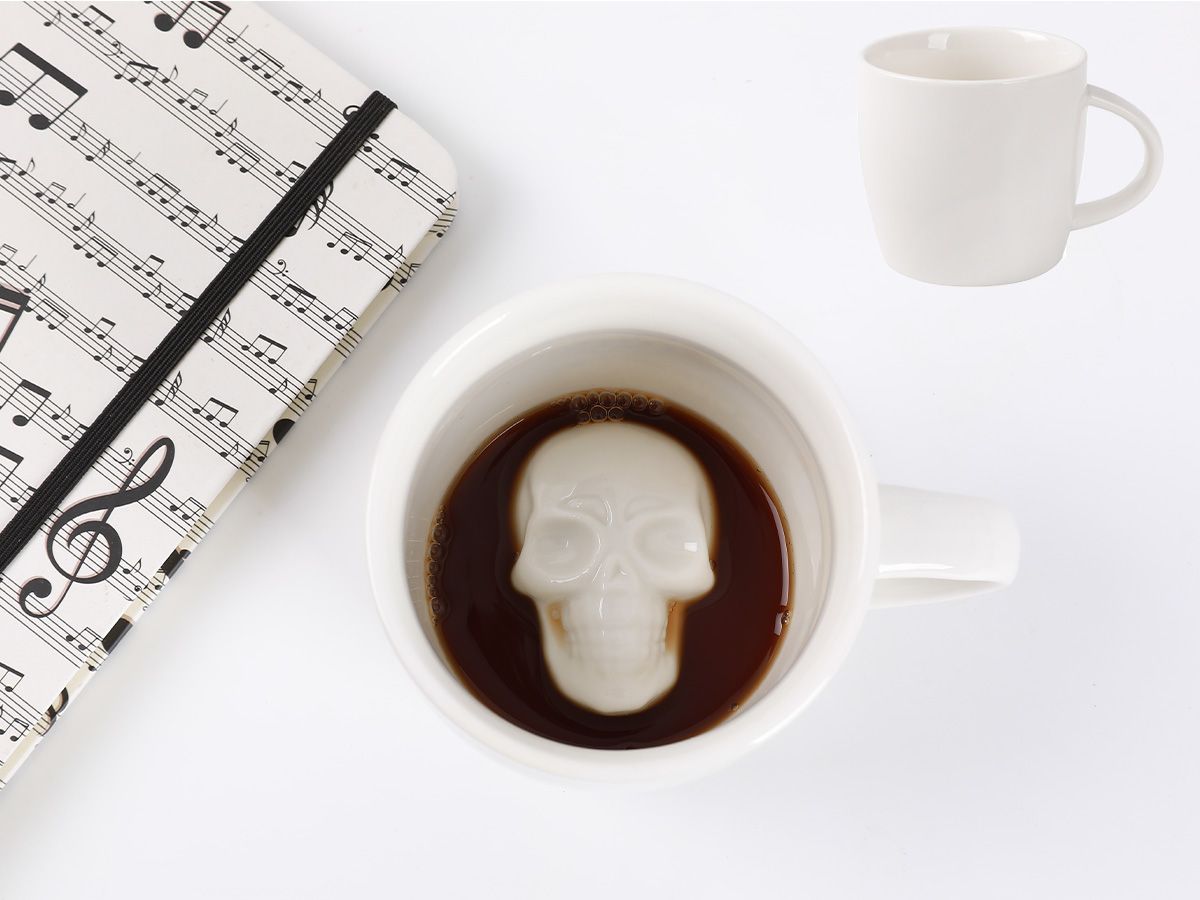 Tasse en céramique 3D 300 ml Skull 