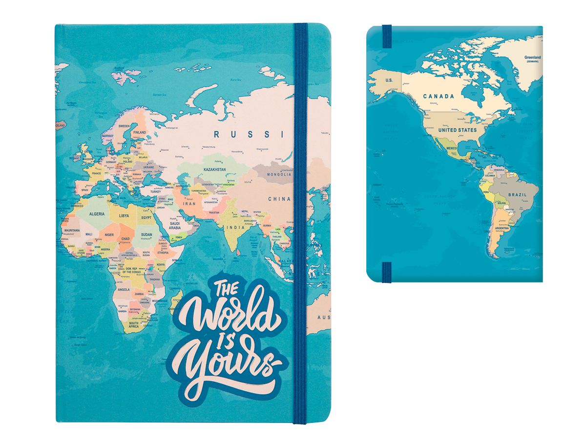 Cahier A5 The World Is Yours 