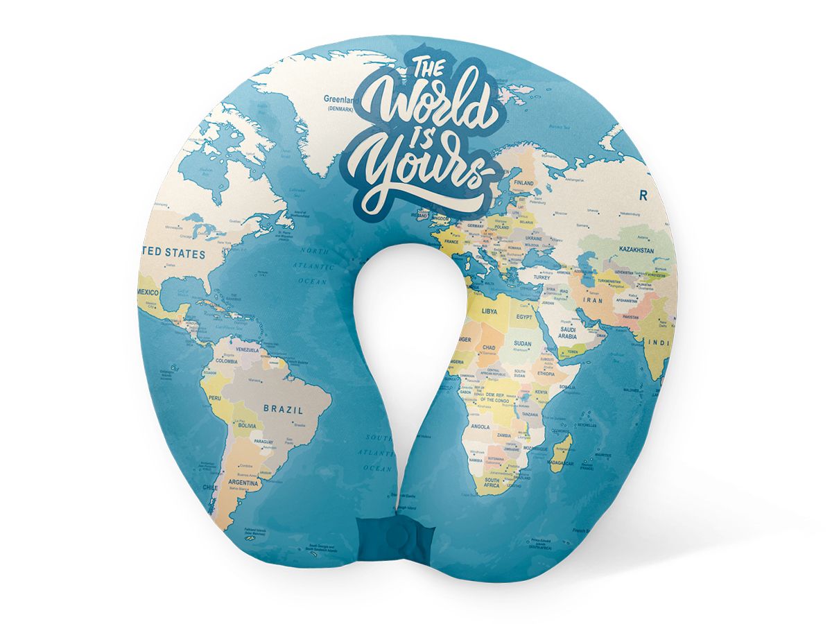 Oreiller de voyage The World Is Yours 