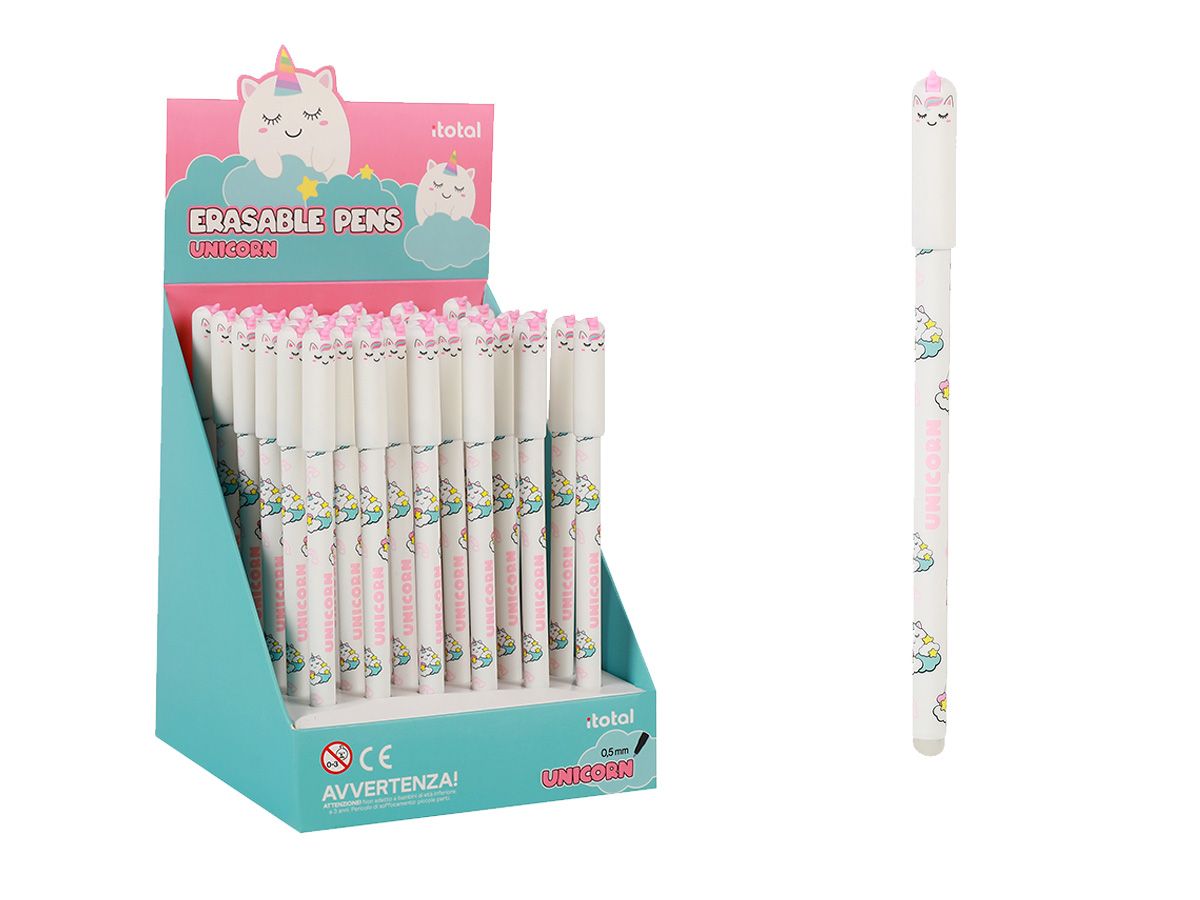 Stylos effaçables Slim Licorne 