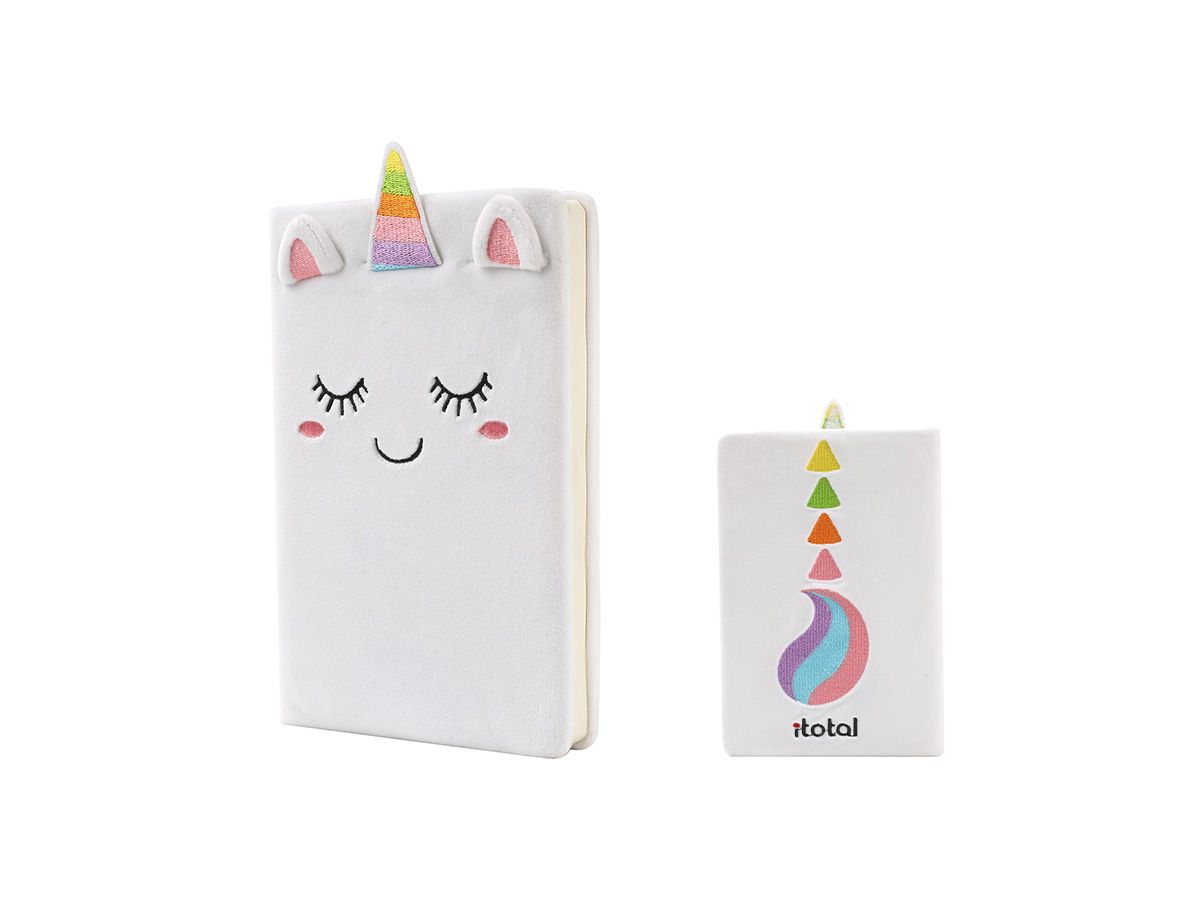 Notebook en peluche Licorne 