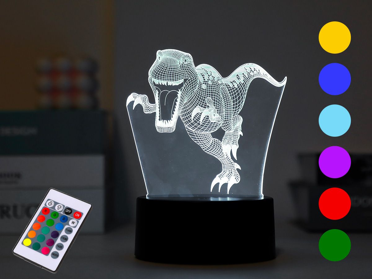 Lampe Led 3D Lampe avec Télécommande Tirex