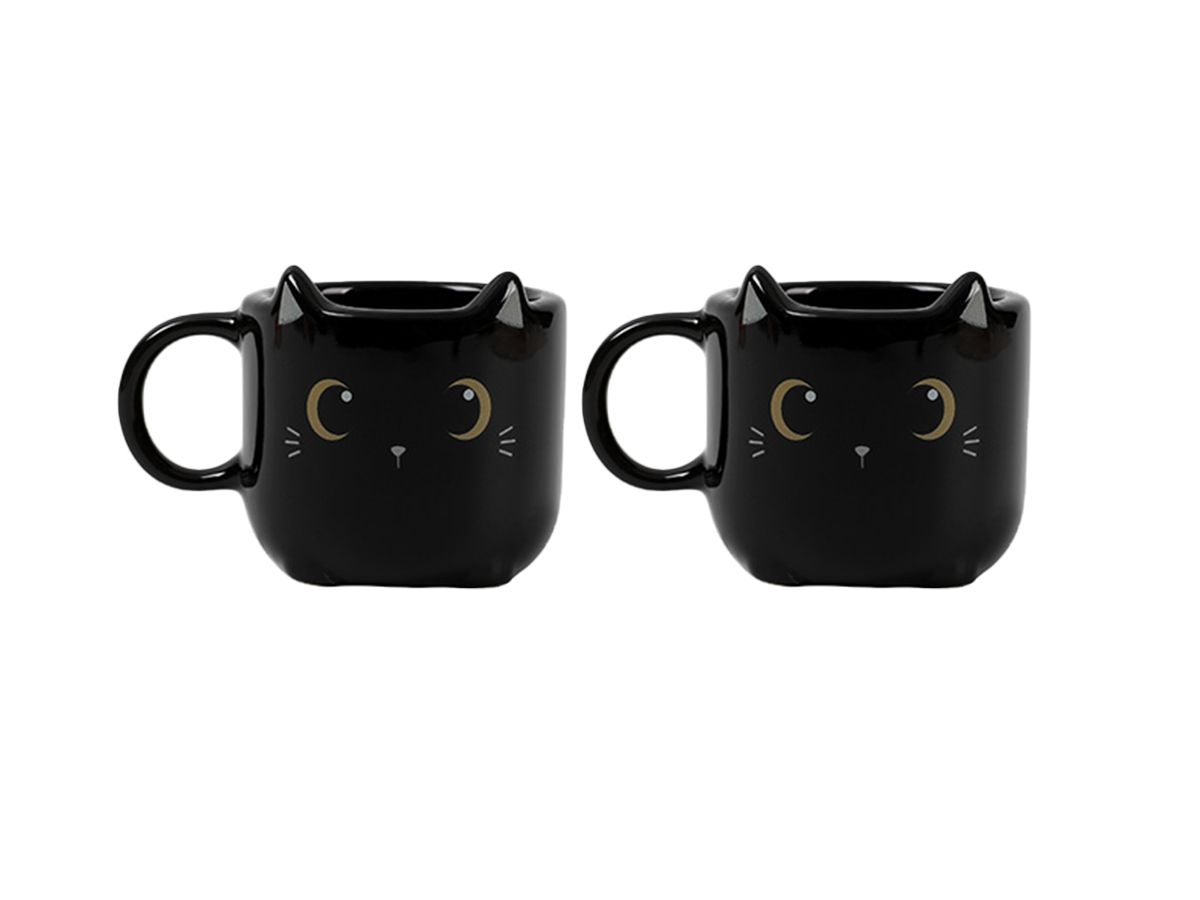 Tasse espresso en duo 90 ml Chat Noir