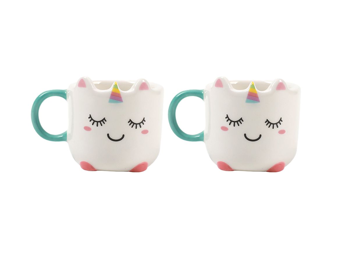 Tasse espresso en duo 90 ml Licorne