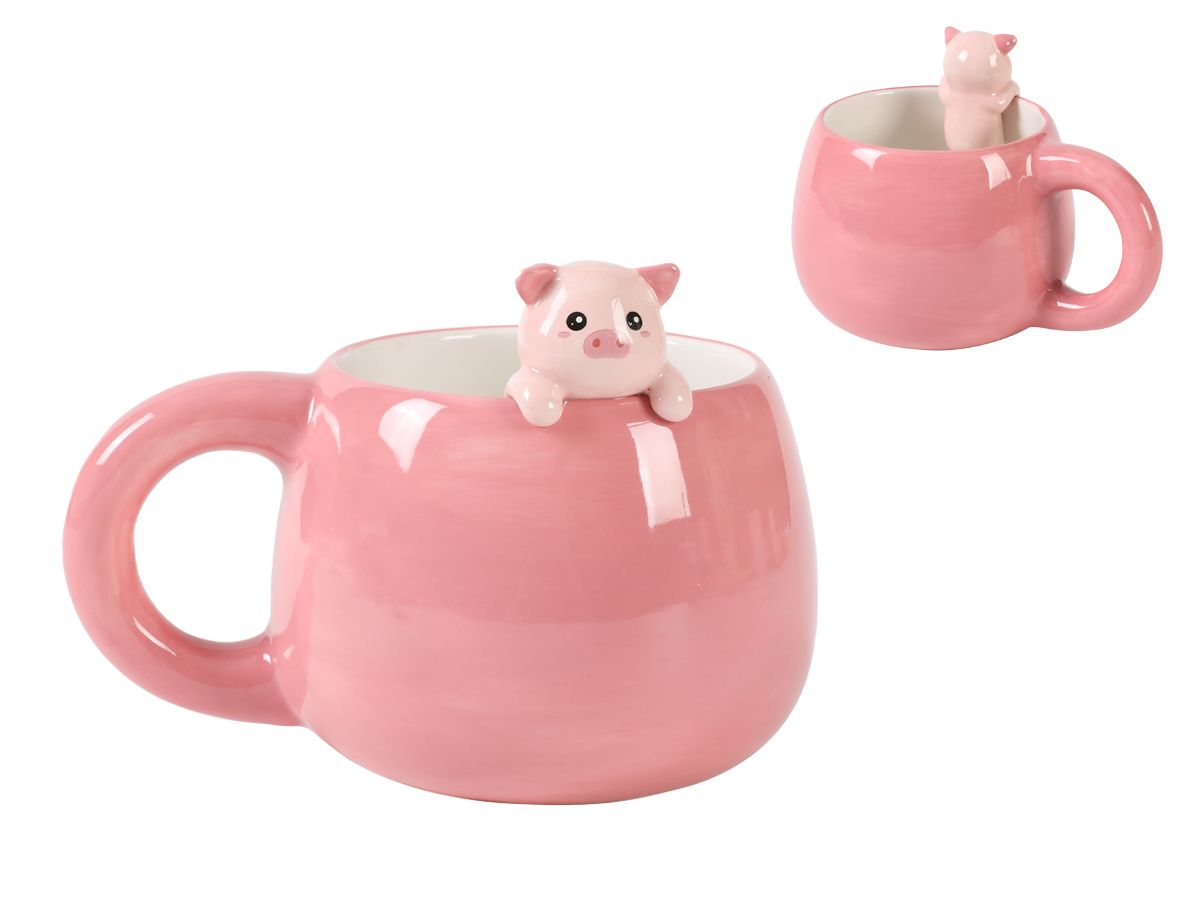 Tasse en céramique Charm 450ml Cochon