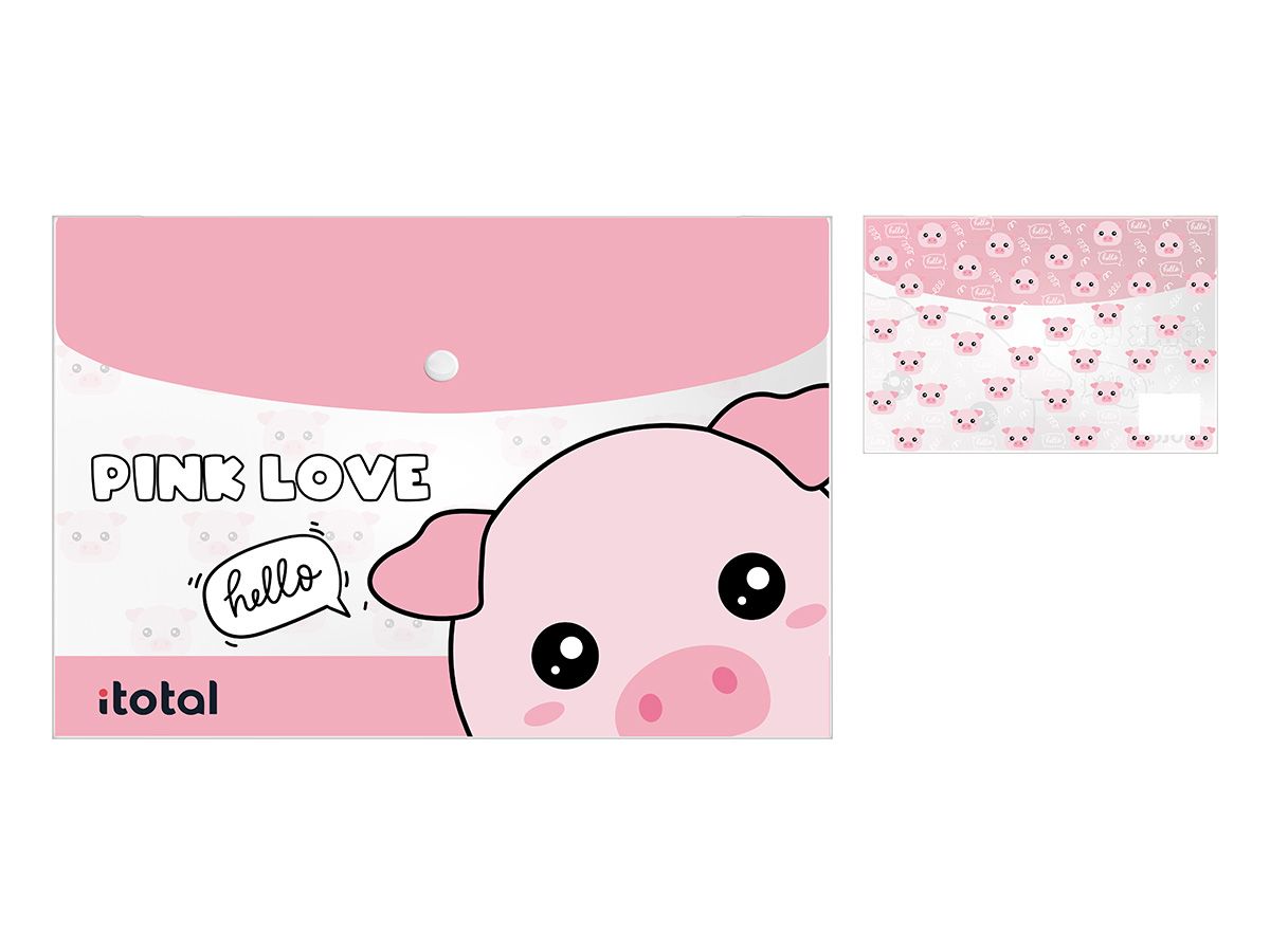 Dossier de documents A4 Animals Piggy