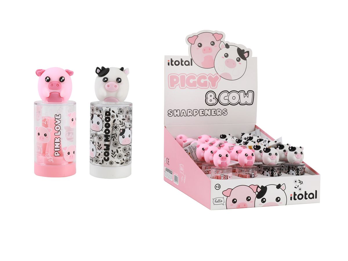 Taille-crayons Animals Piggy &amp; Cow