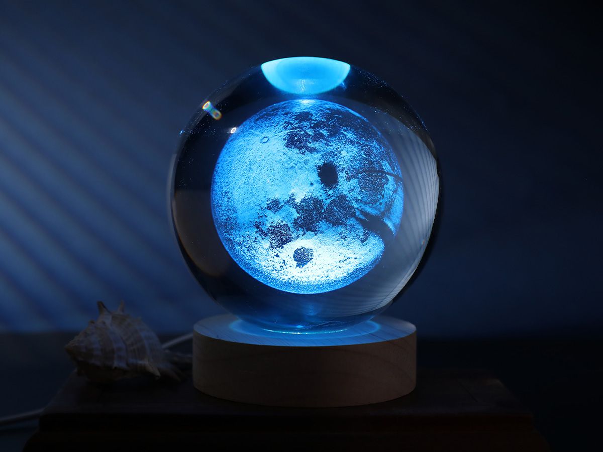 Lampe LED Crystal Ball Moon Large 