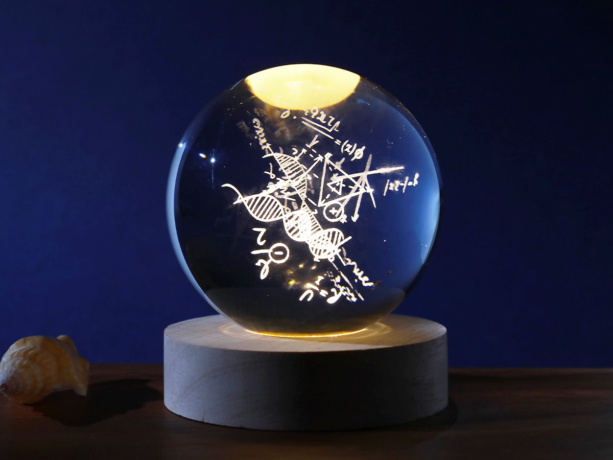 LAMPE LED Crystal Ball MATH Medium 