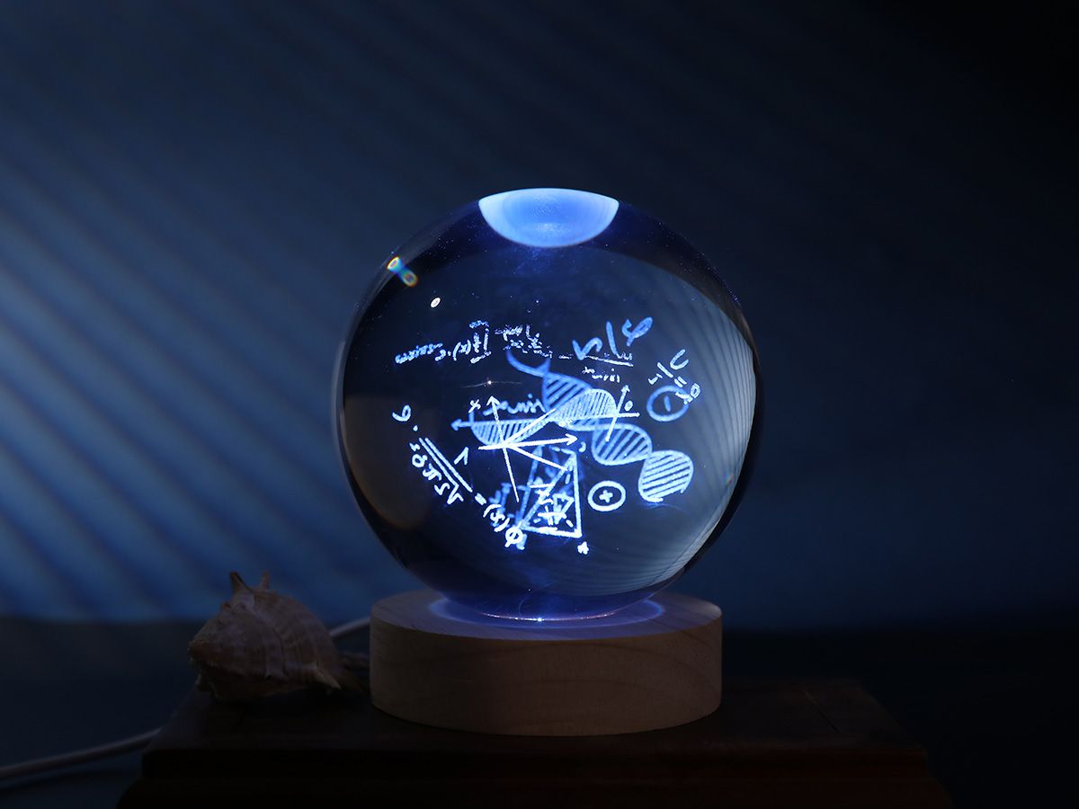 LAMPE LED Crystal Ball Math Large 