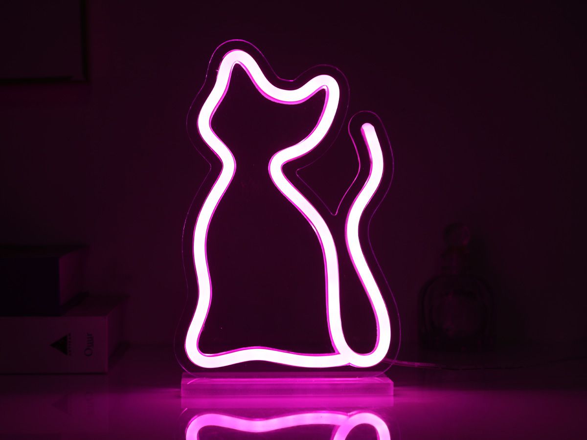 Led Sign Cat 