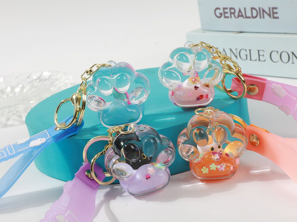 Porte-clés Liquides Bulles 3D Pattes 