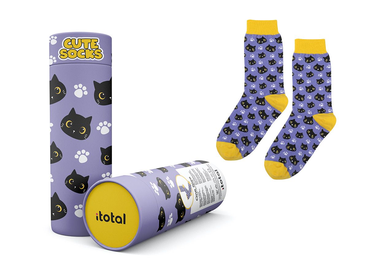 Chaussettes 36-41 Chat noir