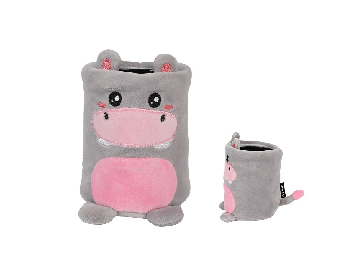 Porte-crayons en peluche Hippo 