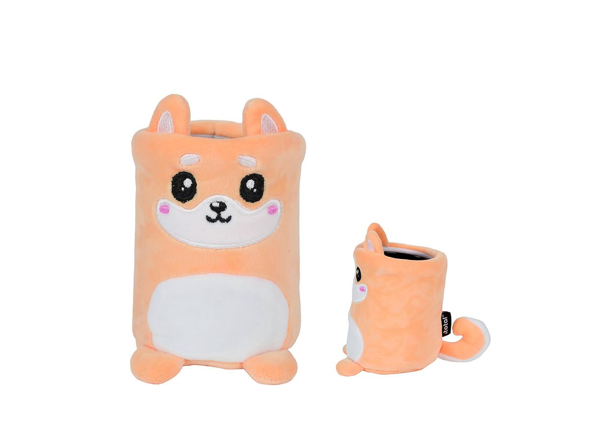 Porte-crayons en peluche Shiba 