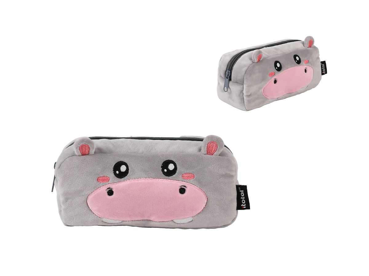 Etui en peluche Hippo 