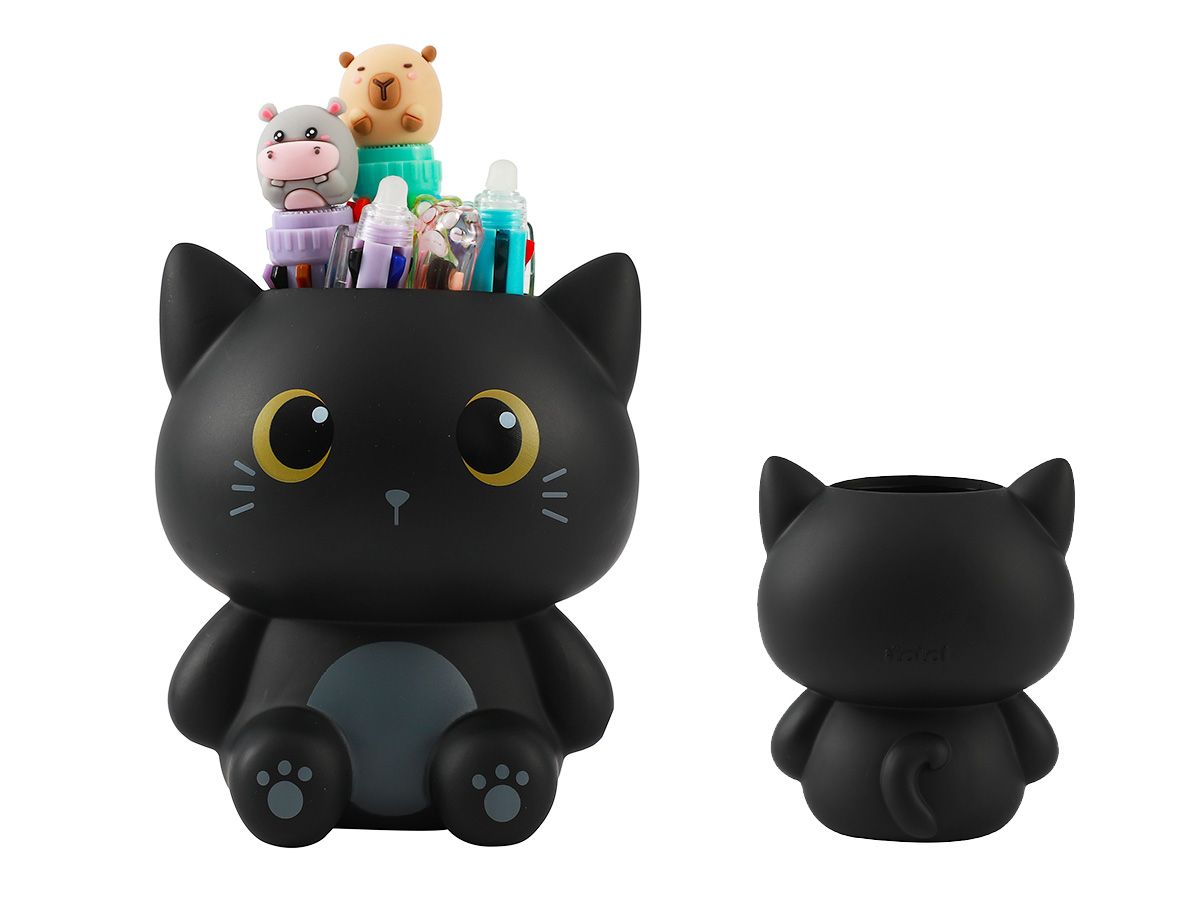 Porte-crayons 3D Chat noir 