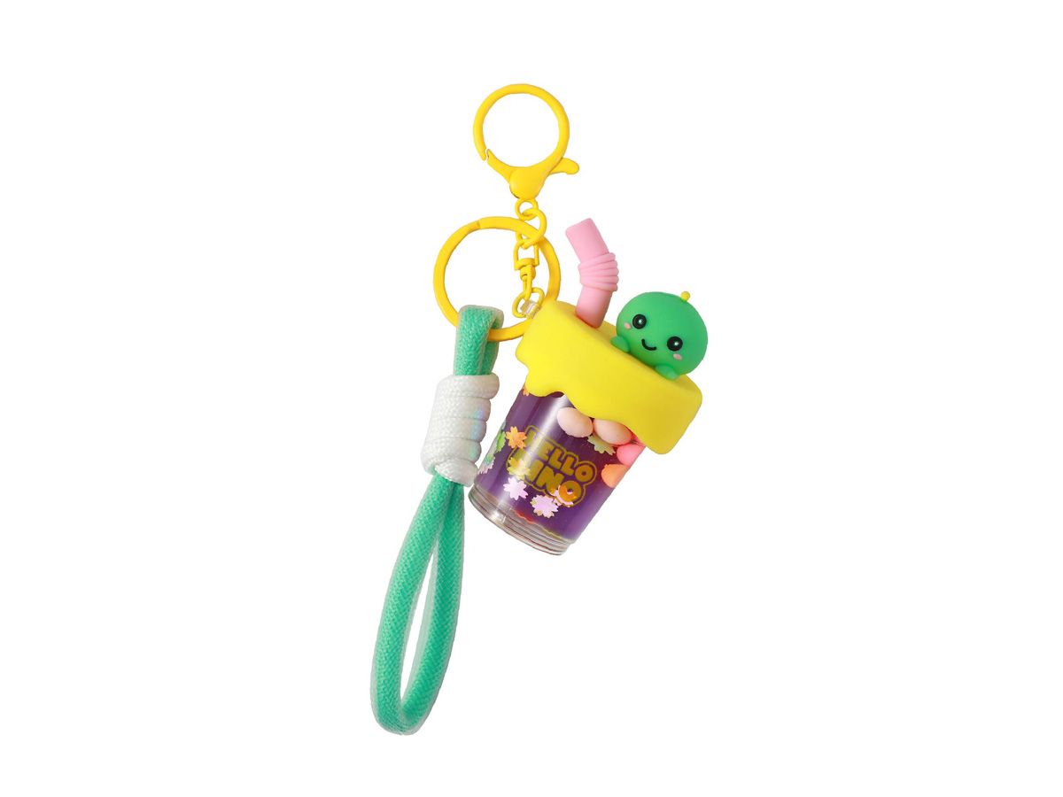 Porte-clés Bubble Tea Dino 