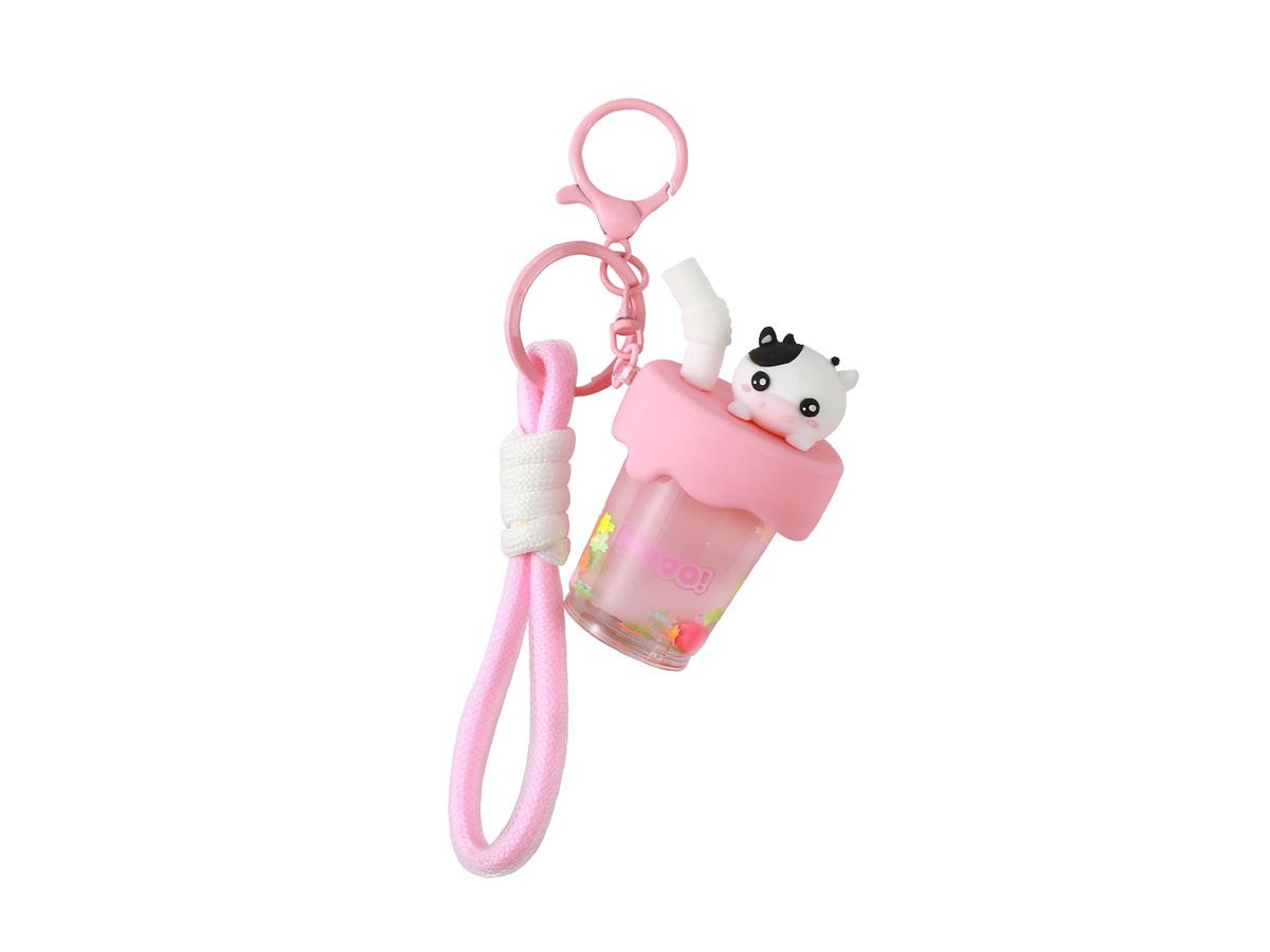 Porte-clés Bubble Tea Vache 