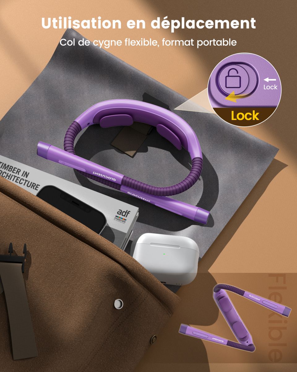 Lampe de lecture de cou Ergonomic Violet