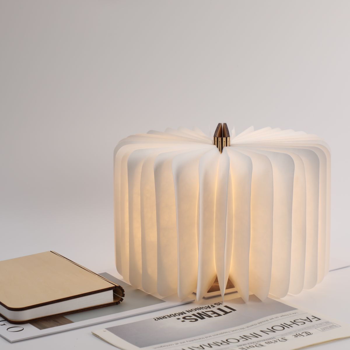 Livre lumineux A6 Bois d'érable 12 x 9 cm
