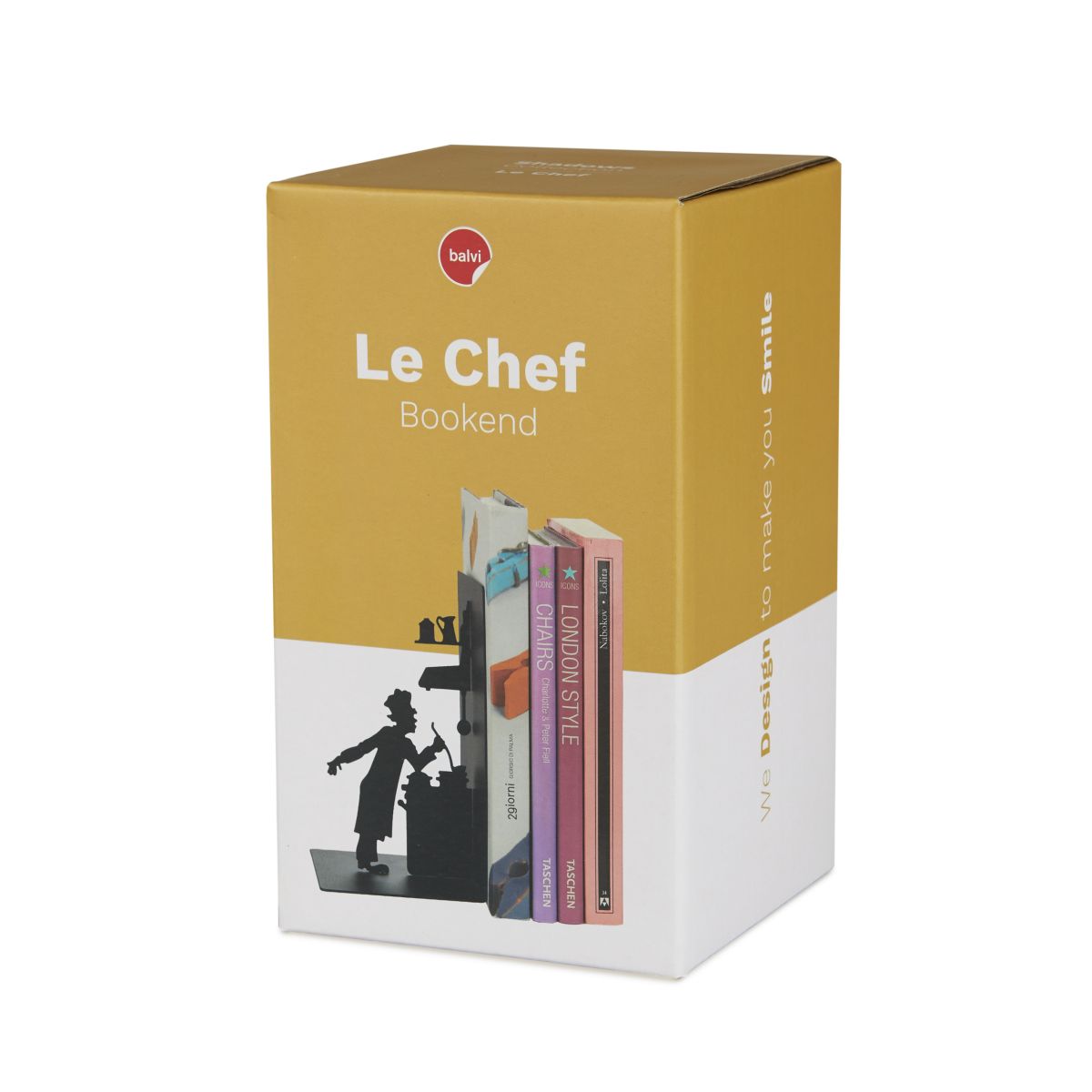 Serre-livres Le Chef métal Noir