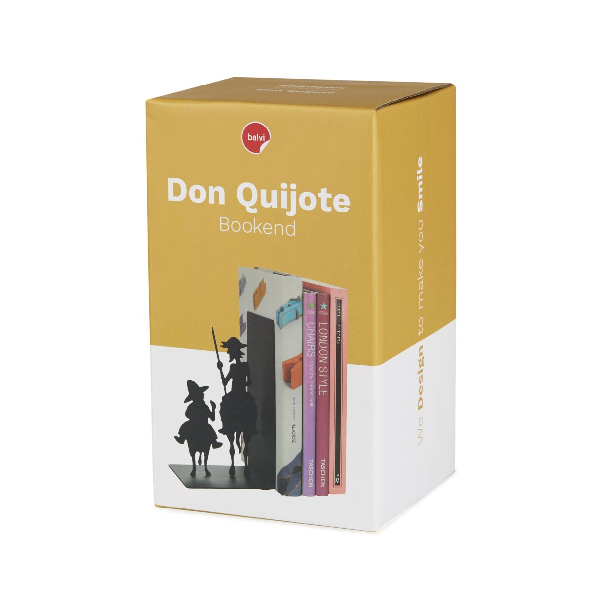 Serre-livres Don Quijote métal Noir