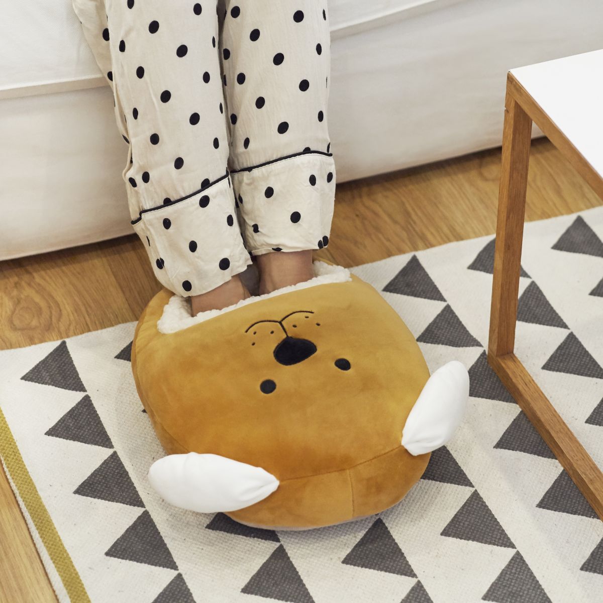 Chauffe-pied Woof Marron