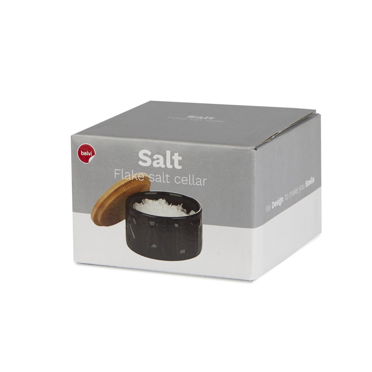 Salière fleur de sel noir céramique 