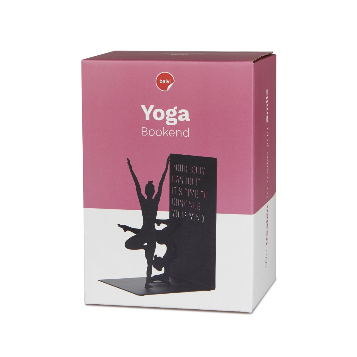 Serre-livres Yoga métal Noir