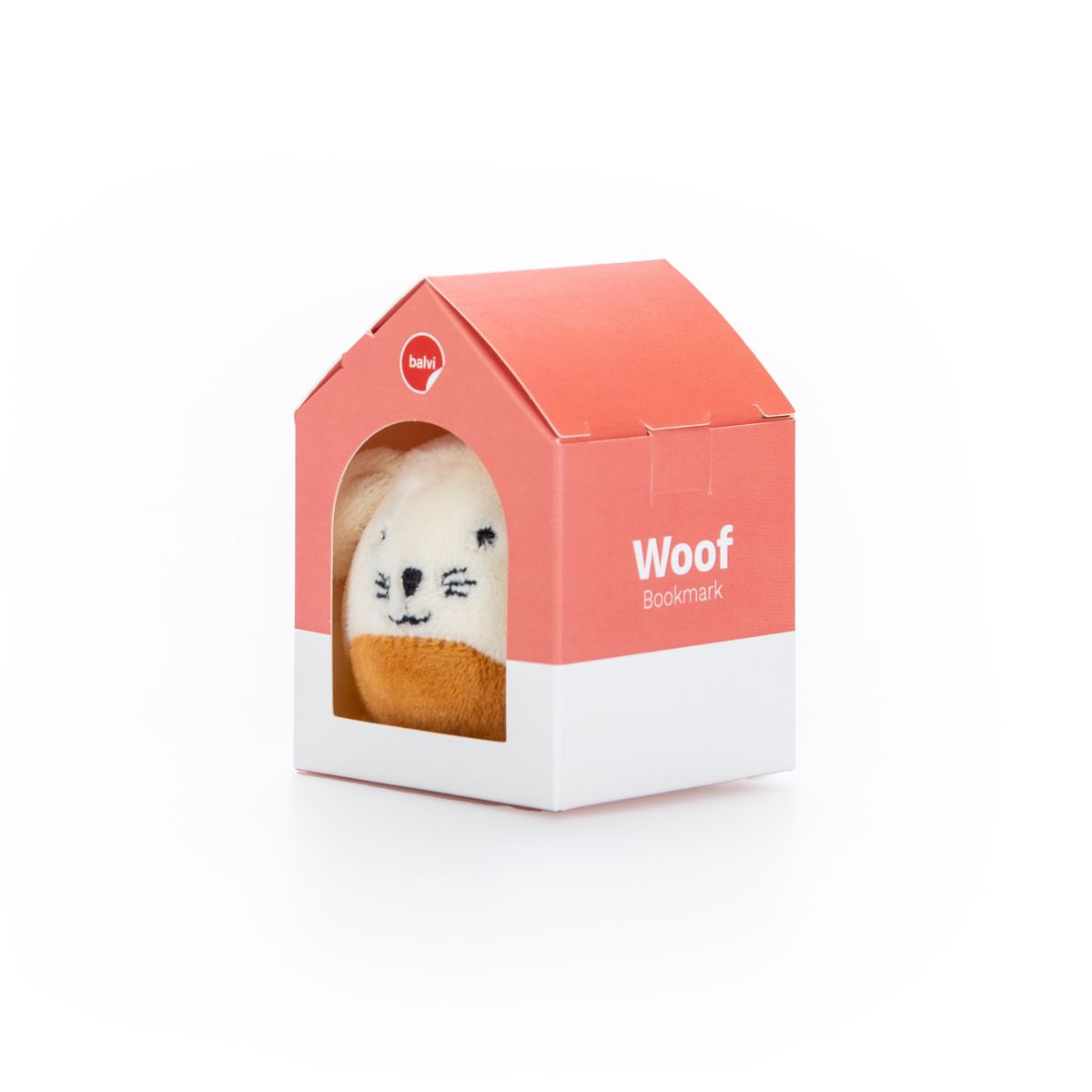 Marque-page Woof en polyester blanc