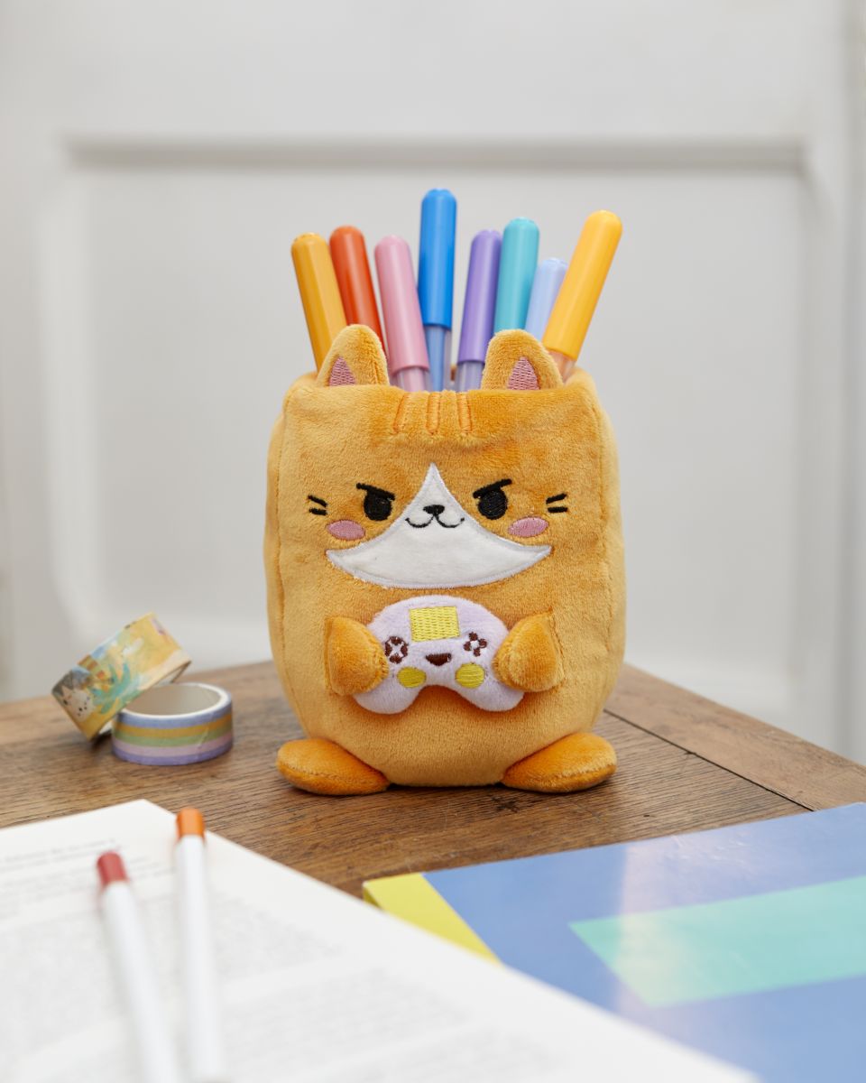 Pot à crayons Fluffy Kawaii gamer 