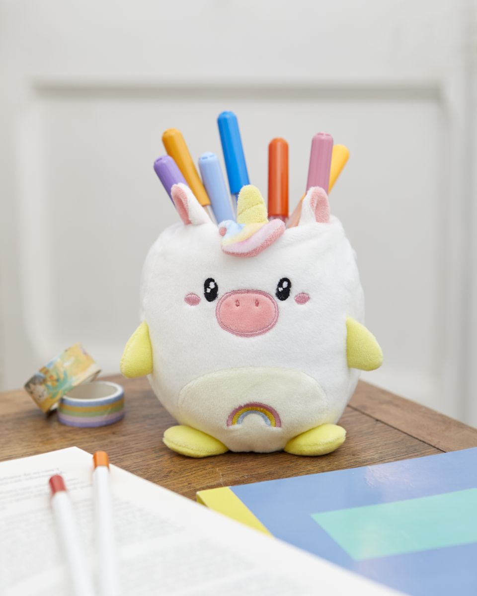 Pot à crayons Fluffy Unicorn Blanc