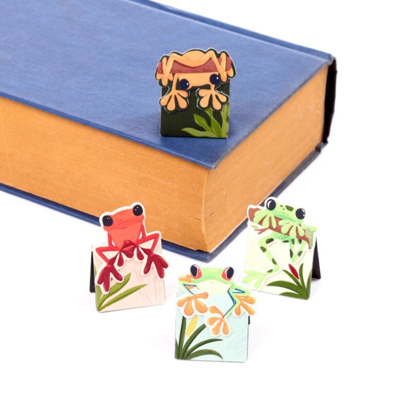 Marque-pages magnétiques Grenouilles tropicales  