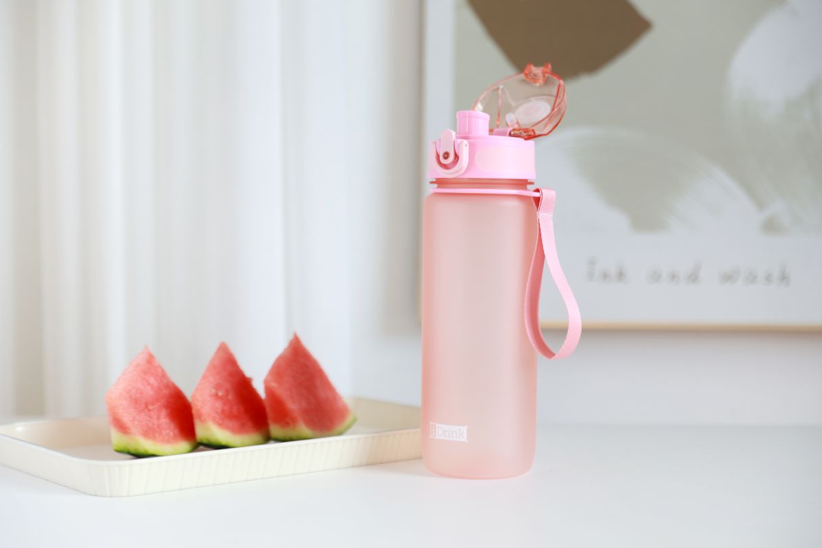 Tritan Motivational Bottle 750ml Pink
