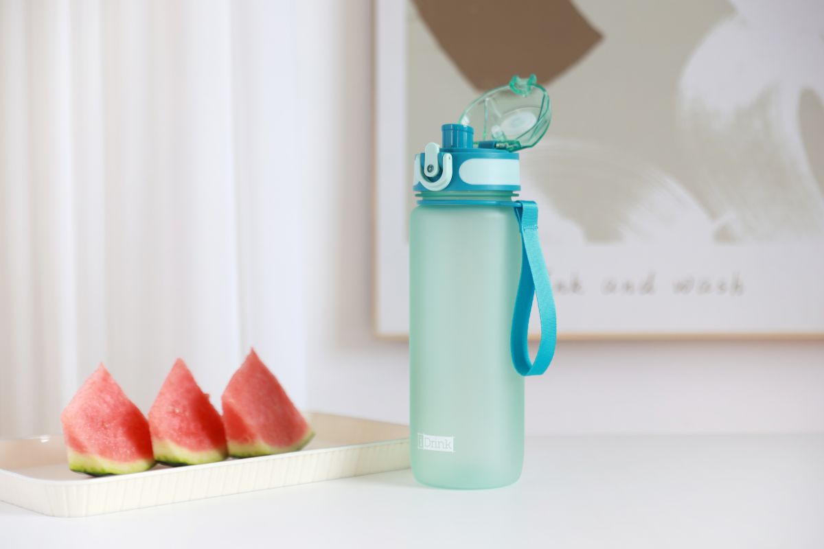 Tritan Motivational Bottle 750ml Light Blue