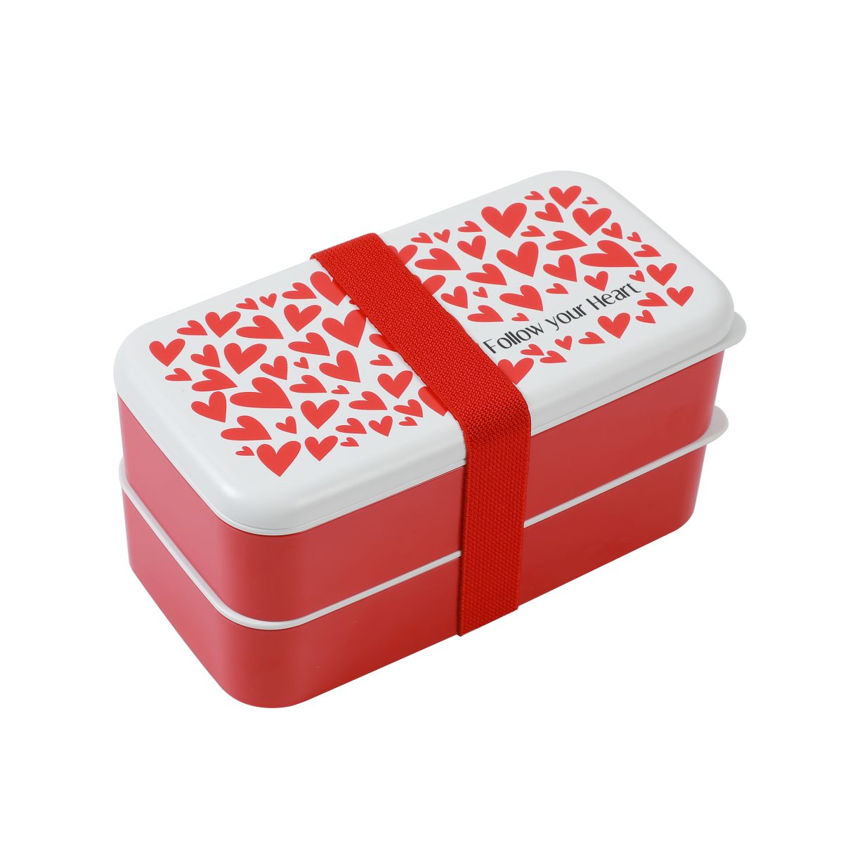 Lunch Box, Set 2 Box & couverts Heart 650 ml