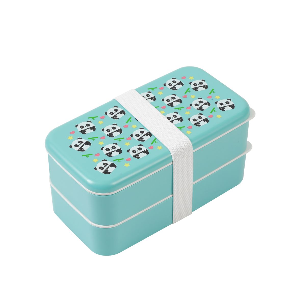 Lunch Box, Set 2 Box & couverts Panda 650 ml