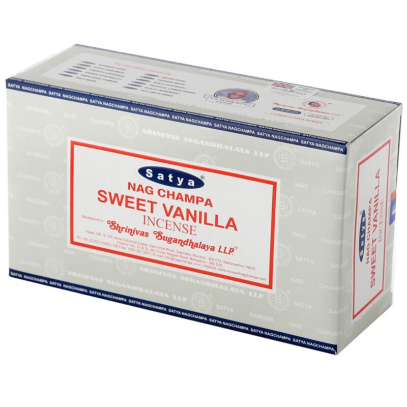 Bâton d'encens Nag Champa (env. 12 pIèces) Vanille bourbon PUCKATOR  Bâton d'encens Nag Champa (env. 12 pIèces) Vanille bourbon