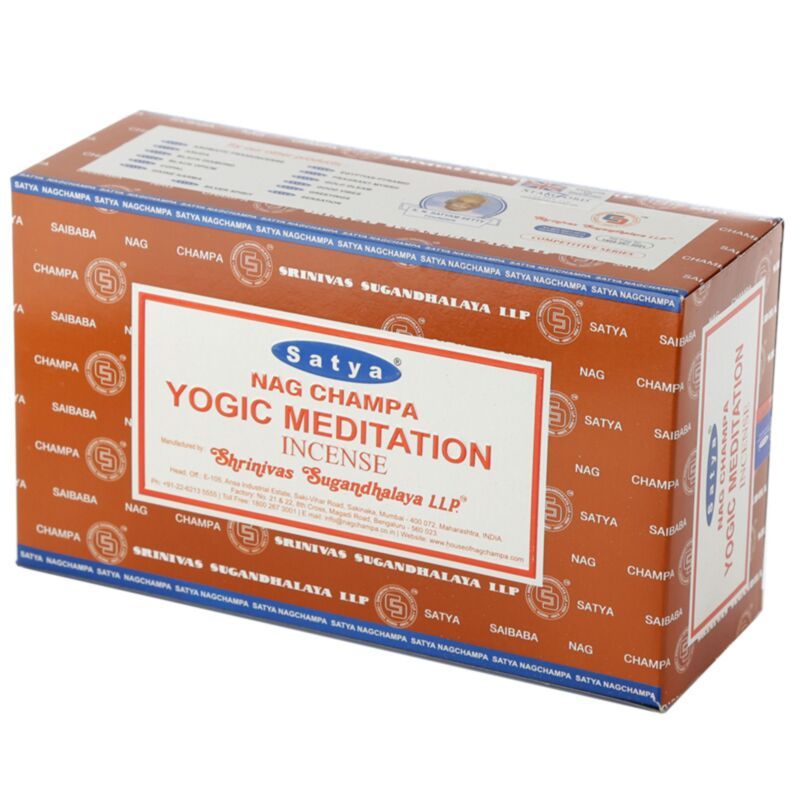 Bâton d'encens Nag Champa (env. 12 pIèces) Méditation yogique Bâton d'encens Nag Champa (env. 12pces) Méditation yogique