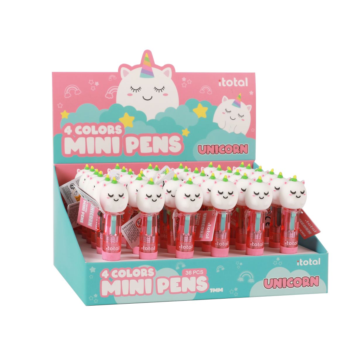 Mini Stylos 4 en 1 Licorne
