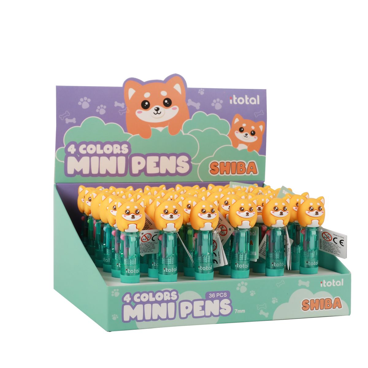 Mini Stylos 4 en 1 Shiba